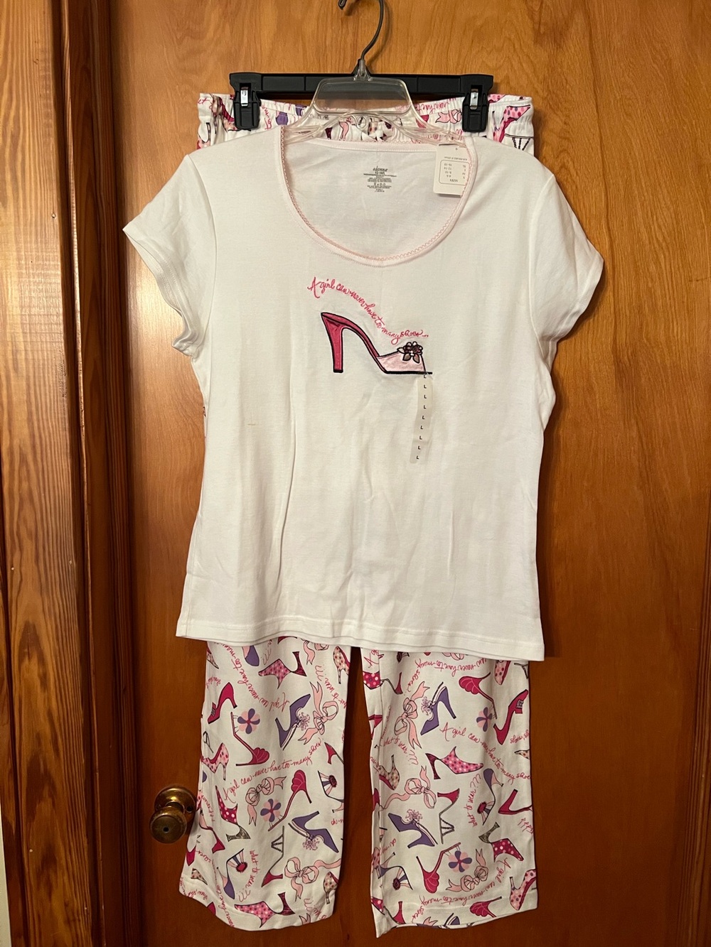 NWT Adonna size L (12-14) shoe themed pajamas